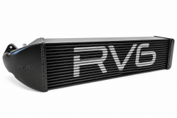 RV6 23-26 Civic Type R/24-26 Integra Type S Black Tube and Fin Front-Mount Intercooler